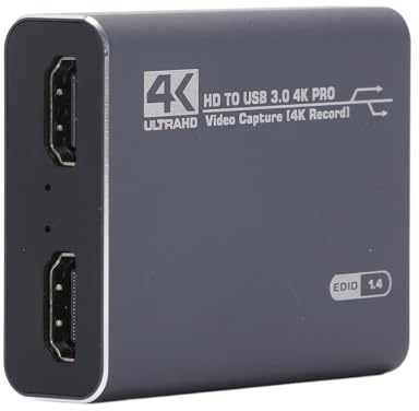 Dilwe 4K-High-Definition-USB-Grafikkarte für PC-DSLR, Ausgabefunktion, Plug-and-Play