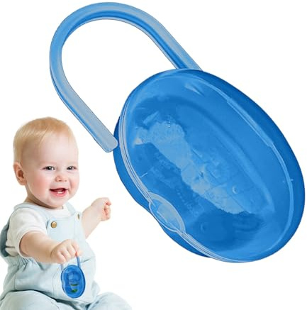 Étui à tétine - Boîte de rangement de - Porte-tétine transparent | Accessoire portable pour bébé - Design en plastique robuste - Porte-tétine pour ranger les tétines pendant le - Chez