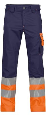 DASSY® Omaha Warnschutzhose - Größe 58 - DUNKELBLAU/NEONORANGE