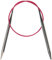 Knit Pro Nova Metal: Knitting Pins: Circular: Fixed: 40 cm x 5.00 mm, Plata, 40cm x 5.00mm