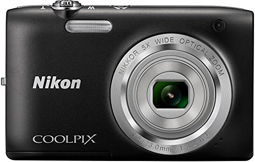 Nikon Coolpix S2800 Digitalkamera (20 Megapixel, 6-fach opt. Weitwinkel-Zoom, 6,9 cm (2,7 Zoll) LCD-Display, HD) schwarz