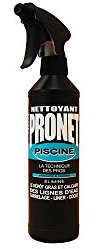 PRONET - Nettoyant Ligne d'eau Piscine et Spa - Nettoie et dégraisse efficacement - Elimine les taches et dépôts gras sur liner, coque et carrelage - Application facile et rapide - Spray 500 Ml