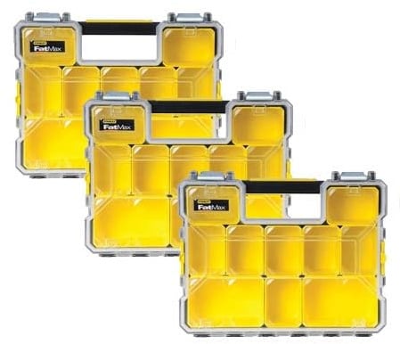Stanley STA197518 FatMax Deep Pro Organiser Pack of 3 1-97-518 Triple Pack
