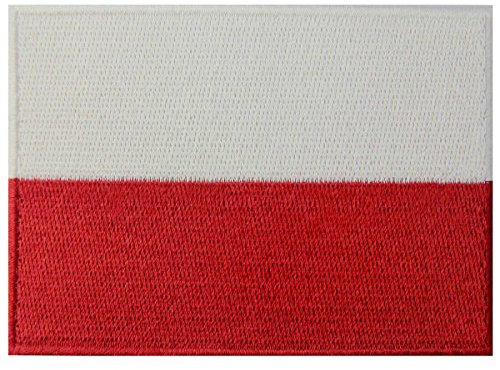 Polen Flagge Polieren Nationales Emblem Bestickter Aufnäher zum Aufbügeln/Annähen