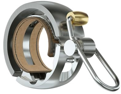 Knog 12127 Oi Luxe Fahrradklingel, Unisex, silberfarben, Größe S