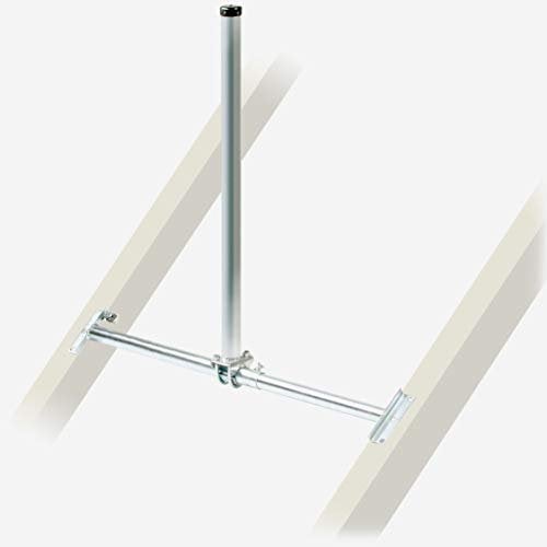 Fuba DSP 095 Dachsparrenhalter - (TÜV-geprüft für Satellitenschüsseln bis 1,0m Durchmesser)* - Halterung Sat Antenne Dachmontage - Breite: 87cm bis 110cm, Höhe: 90cm, Ø 48mm, Kabeldurchführung