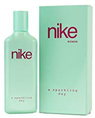 NIKE - A Sparkling Day, Colonia Mujer, 75 ml, Perfume Formato Spray, Eau de Toilette Natural y Femenina, Aroma Floral Oriental, Fragancia Dulce, Alegre y de Larga Duración