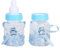 50 Stück Babyflasche Konfetti Box, Plastik Süßigkeitenform Geschenkflasche, Geschenkbevorzugungsflasche, für Hochzeitsbevorzugungen Geschenke Dekoration ((blau))
