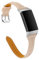 Jennyfly Kompatibel mit Fitbit Charge 4/Charge 3/3 SE Armbänder für Frauen, echtes Leder, schmales Ersatzarmband, Sportarmband, Armbänder mit Metallschnalle, verstellbar 14 - 20,3 cm, Aprikose