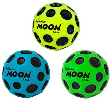 Waboba Unisex-Adult Moon Ball 3-Pack Bouncing, gemischt, 63 mm