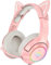 Merkts - Cuffie da gioco con orecchie da gatto rimovibili, colore: Rosa K9 Cat Ear Cuffie da gioco confortevoli e resistenti con microfono