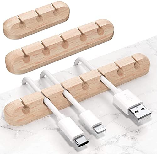 SOULWIT® Organizer a Clip per Cavo, Gestione del Cavo, Fermacavi Multifunzione Adesivo, Organizzatore Supporto per Cavi per TV PC Casa Ufficio