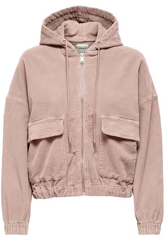 ONLY Onlkenzie L/S Cord Jacket CC PNT Veste en Velours côtelé, Rose fumé, M Femme