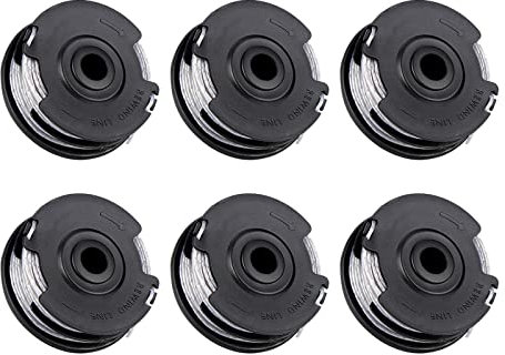 6 Stück Fadenspulen für Bosch Rasentrimmer F016800351, 6m Ø 1,6mm Ersatzspulenschnur kompatibel mit Art 30-36 LI, Art 30, Art 27 und Art 24