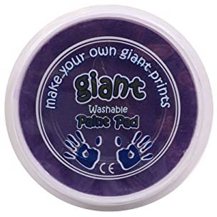 Craftplay Giant washable paint pads | Suitable for hands & feet | 15cm Diameter | Purple