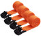 AYUEBO Spanngurt Zurrgurt Befestigungsgurt 4 Stück spanngurt spannbänder belastbar bis 200 kg 4er Pack verstellbare Gurtband für Fahrrad Sackkarre Motorrad Koffer Anhängerkupplung Orange 2m