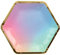 Talking Tables Hexagon Shaped Pastel Paper Plates, 8 Pack, 25cm | Ombre Colourful Disposable Tableware for Rainbow Birthday, Kids Mermaid Party, Disco, Baby Shower, Picnic, Girls Sleepover, Purple