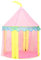 vidaXL Spielzelt für Kinder Bällebad Kinderzelt Babyzelt Spielhaus Zelt mit Tragetasche Schloss-Design für Indoor Outdoor Rosa 100x100x127cm