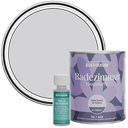 Rust-Oleum Purple Water-Resistant Bathroom Tile Paint in Gloss Finish - Lilac Rhapsody 750ml