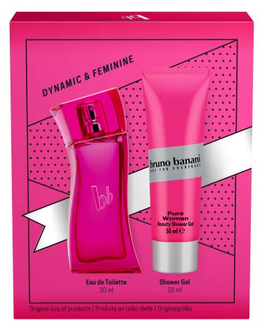 Bruno Banani Pure Woman Geschenkset Eau de Toilette 30 ml + Duschgel 50 ml