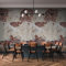 Livingwalls Vliestapete - Backstein Tapete in Rot, Braun und Creme - Wandtapete für verschiedene Räume - Wandbild XXL 2,80 m x 1,59 m