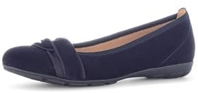 Gabor Damen Klassische Ballerinas, Frauen Flats,Halbschuhe,Sommerschuhe,Slipper,Ballerina-Schuhe,Ballett-Schuhe,flach,Atlantik,40 EU / 6.5 UK
