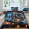 Truck Bettwäsche Sets Verschiedene Größen Autos Bettdeckenbezug Wärme Zum Schlafen Bedding Sets Atmungsaktiv Bettbezug Satin Steppdeckenbezug Single（135x200cm）