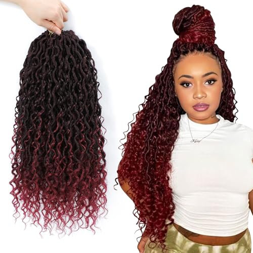 8 Paquets Fausse Locks Crochet Braids 60.96 cm Crochet Locks 1B/Bug Soft Locs Bohemian Crochet Braids Meches 12Supports/Paquet Dreadlocks Extension Naturel (1B/Bug#)