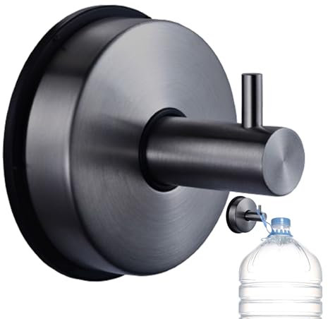 Rurunklee Crochets de en Acier Inoxydable, Support de à Ventouse | Crochets à Serviettes pour Mur de Salle de Bain | Crochet Porte-Serviettes de Bain, Ventouse en Verre, Crochets de