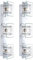 Globo Wandlampe Wandleuchte Wohnzimmerlampe Wohnzimmerleuchte Schlafzimmerlampe, 3 Flammig, Chrom Glasplatte weiß, G9 Fassungen, LxBxH 40x10x7,5cm, 2er Set