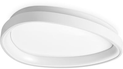 Ideal Lux GEMINI 42 cm integriertes ON-OFF-LED-Halbbündiglicht, weiß, 3000 lm, 3000 K