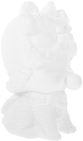 UPKOCH Weiße Embryo-Emailpuppe Kinderspielzeug Kindergartendekorationen Partygeschenke für Kinder Malerhandwerk Spielzeuge DIY-Puppe unbemalte Puppe Tier Baby Malset Statue Suite Vinyl