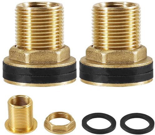 2 raccordi per serbatoio inclusi, raccordo AG 3/4 x IG 1/2, raccordo per serbatoio dell'acqua piovana, passaggio per rubinetti, bidoni e serbatoi d'acqua