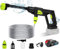 Lavadora eléctrica inalámbrica para baterías Makita de 18 V, limpiador a presión portátil de 450 PSI 1.0GPM con boquilla 6 en 1 para automoción, riego y limpieza de paredes (1 batería de 3000 mAh)
