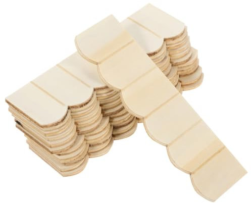 VICASKY Dachschindeln Vogelhaus Gartenhaus Schindeln Holzschindeln Dachziegel Aus Filz Mini Selbstklebend Dachpappe Puppenhausschindeln Zedernholzschindeln Puppenhäuser Puppenhausziegel Teiliges