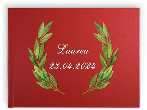 PHOTOCITY Libro degli Ospiti Laurea, Album di Laurea commemorativo, Libro degli Ospiti per Festa di Laurea, Ideale per dediche al Laureato, Graduation Guest Book (Laurea)