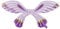 Schmetterling Flügel Folienballon als Kostüm Mädchen Fee Engel Kindergeburtstag Geschenke Fasching Karneval Kinderparty XXL Ballon 100cm Flügeln Lila