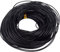 GORGECRAFT Cordón de Cuero Genuino Negro de 25m*1mm Cuerdas de Cuero de Vaca Cuerda de Cuero Redonda Pulsera Tobillera Collar Cordones Llavero Fabricación de Joyas Manualidades de Bricolaje Hilos