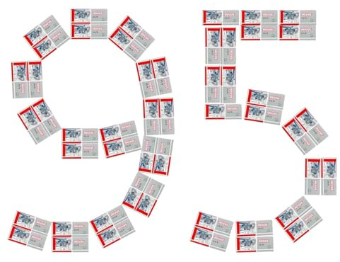 Novus Standardheftklammer 24/6, verzinkt, 1000 Stück pro Packung (95x1000), 6mm, für Papierstapel bis 25 Blatt