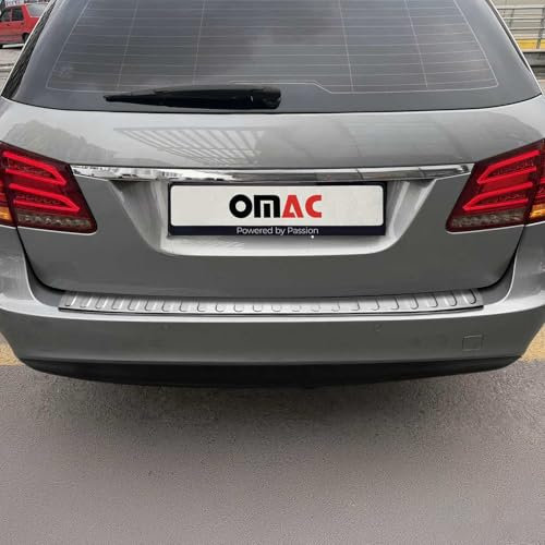 OMAC Ladekantenschutz kompatibel mit Mercedes E Klasse T-Model S212 2010-2013 Chrom Gebürstet