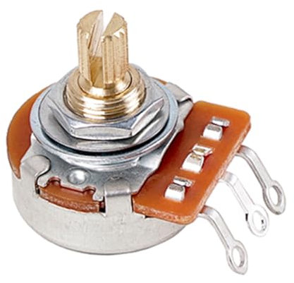 Limtula A250K B250K Options Mini-Switch-Potentiometer, lineare Kegeltöpfe, L16 mm, kurzer geteilter Schaft für E-Bassgitarre