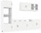 vidaXL 7-TLG. Küchenschrank-Set Kalmar Weiß Holzwerkstoff, Küchenzeile Einbauküche, Schrank-Set, Unterschrank, Küchenschrank, Hängeschrank