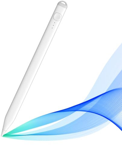 Stylus Stift für Apple (2018-2024) mit USB-C Schnellladeleistung, Palm Rejection Neigungssensitivität, Stift für i-Pad Pro 13''/12,9''/11'', i-Pad 10/9/8/7/6, i-Pad Mini 6/5, Air 5/4/3. Gen