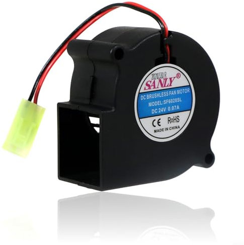 Drhomeam Fire Fan For Dimplex SF6028SL, Electric Fire Fan Motor For Dimplex Electric Fire Brushless Fan Motor Unit, 24V DC Electric Heater Fan Unit