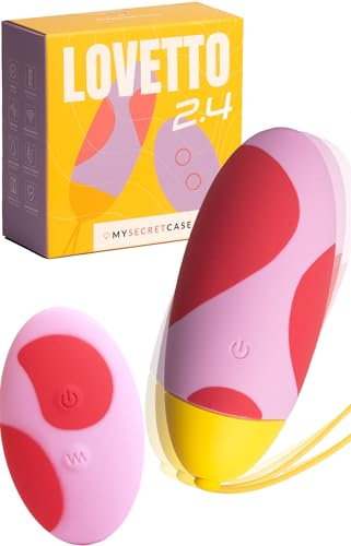 MySecretCase Vibrador Mujer con Mando - Huevo con Vibraciones Control Remoto para Mujeres, Consolador con Vibración Parejas, Vibradoradores a Distancia para Pareja, Vibradorador para Adultos (Moteado)
