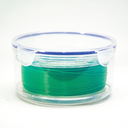 PRINCORE Filament Box (Trockenbox) - rund, stapelbar, passend für fast alle gängigen 500/800/ 1000g Filamentspulen - 1 Stück