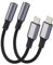 [Certificado Apple MFi] Paquete de 2 adaptadores de auriculares para iPhone de 3.5 mm, adaptador Lightning a conector de auriculares de 3.5 mm, convertidor de audio auxiliar para iPhone 14/13/12/11/11