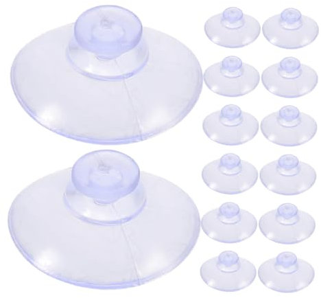 Ciieeo 200pezzi Ganci Ventosa Trasparenti in Pvc Da Ganci Ventosa Per Finestre e Docce Fissaggio Saldabile Su Superfici in Vetro Scivolare