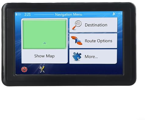 Auto GPS Navigationssystem, 5.0 Zoll Navigationsgerät mit Ladegerät und Kabel für LKW und Auto, Auto Navigation (Afrika)