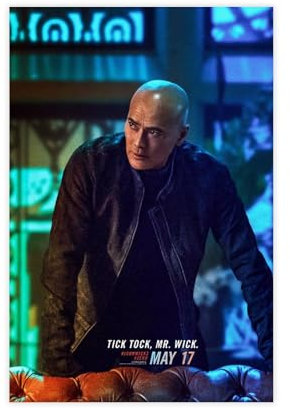 saedba John Wick Kapitel 3 – Parabellum Leinwandposter, Wandkunst, Dekordruck, Bild Gemälde für Wohnzimmer, Schlafzimmer, Dekoration, 30 x 45 cm